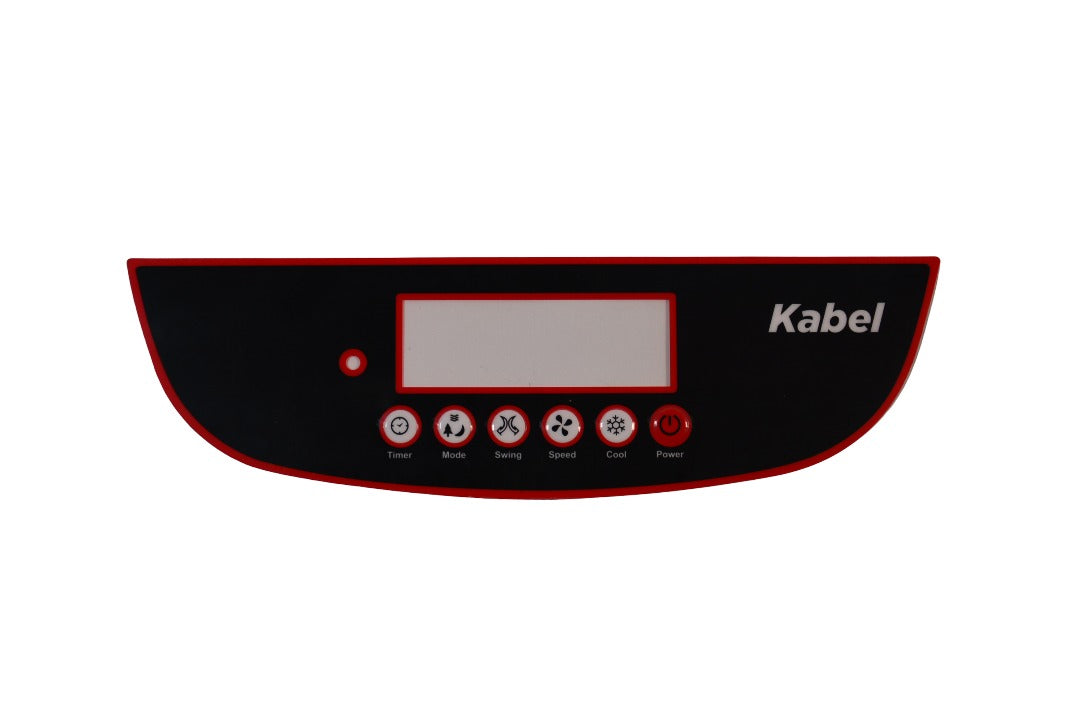 Kabel Mini Kontrol Panel Etiketi (6 fonksiyonlu)-Kırmızı Çerçeveli